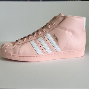 adidas pro model pink and white